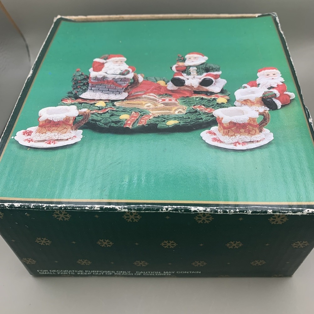 90's Mayview Collection Miniature Christmas Santa Tea Set
